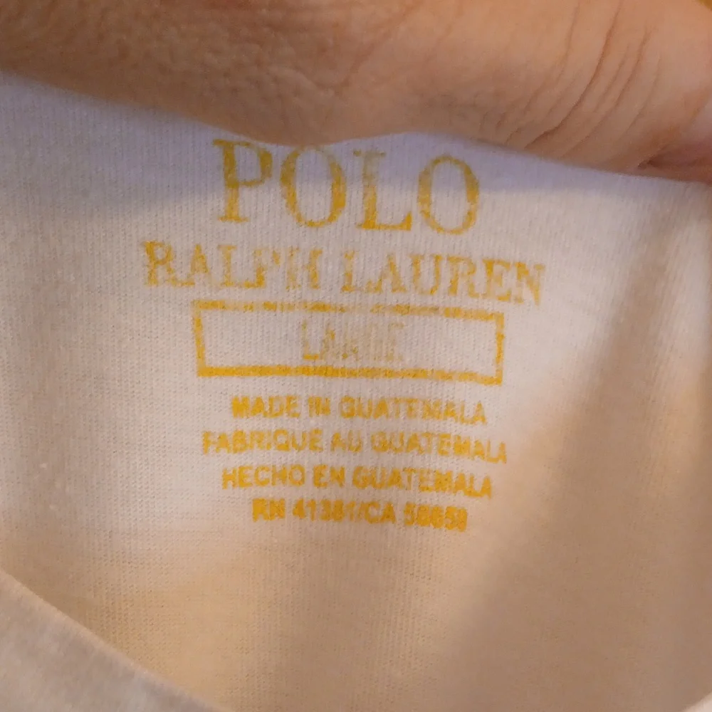 Polo by Ralph Lauren Classic White‎ Tee. Mens Sz.M